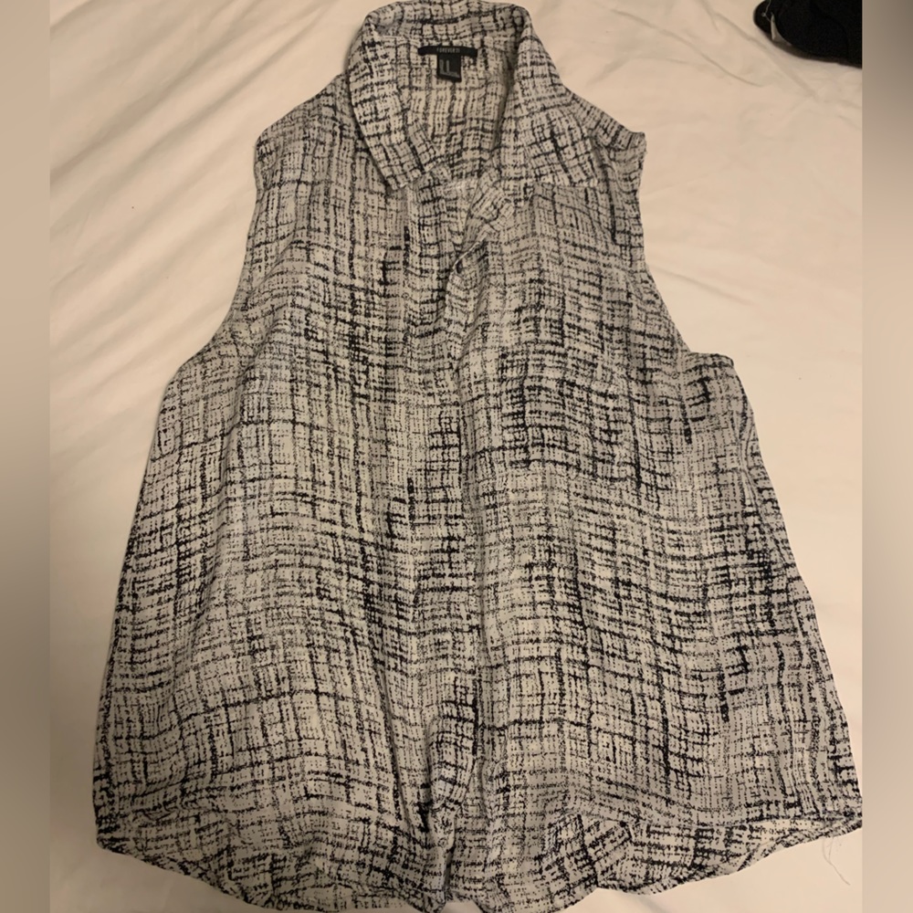 Forever21 Black & White Tank Too size M